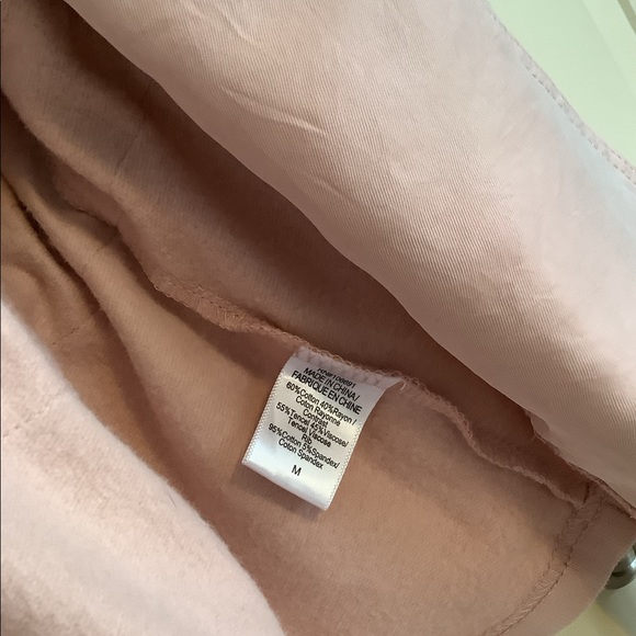 Young Fabulous & Broke Pink Blush Open Front Drawstring Hooded Jacket Medium - Picture 4 of 4